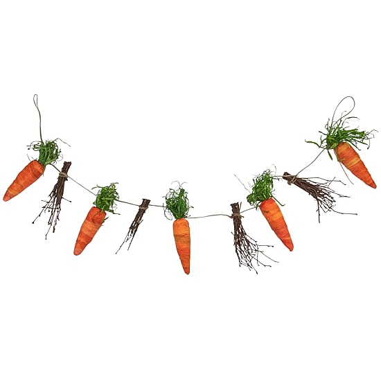 Northlight 3.25ft Carrots And Twigs Easter Indoor Garland