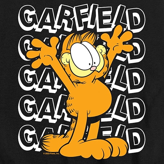 Happy Little & Big Kid Boys Crew Neck Short Sleeve Regular Fit Garfield Graphic T-Shirt