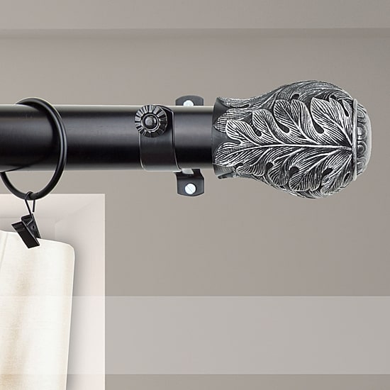 Rod Desyne Leaf 1 1/2 IN Adjustable Curtain Rod