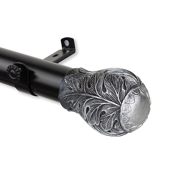 Rod Desyne Leaf 1 1/2 IN Adjustable Curtain Rod