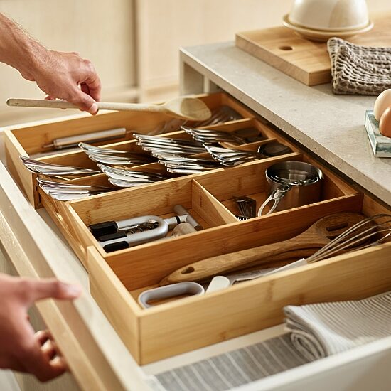 Joseph Joseph Bamboo Expanding Drawer Organizer