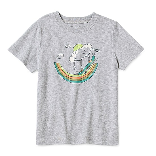 Okie Dokie Toddler & Little Boys Crew Neck Short Sleeve Regular Fit Graphic T-Shirt