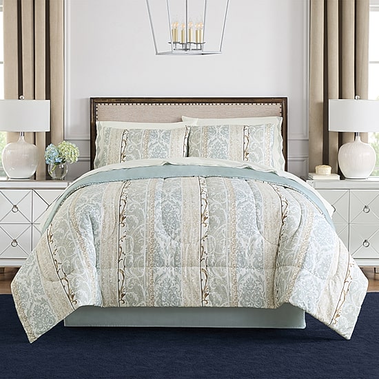 Broadhaven Arleigh 8-pc. Reversible Complete Bedding Set with Sheets