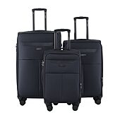 IZOD Zane 3-pc. Hardside Expandable Luggage Set, Color: Black