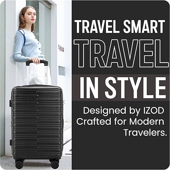 IZOD Romeo 3-pc. Hardside Expandable LIGHTWEIGHT Luggage Set