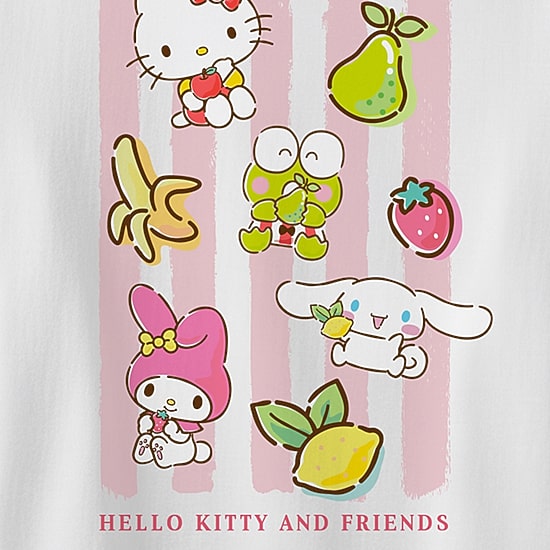Womens Crew Neck Short Sleeve Regular Fit Hello Kitty Graphic T-Shirt