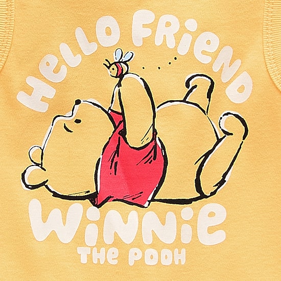 Baby Boys Winnie The Pooh Short Sleeve 2-pc. Romper