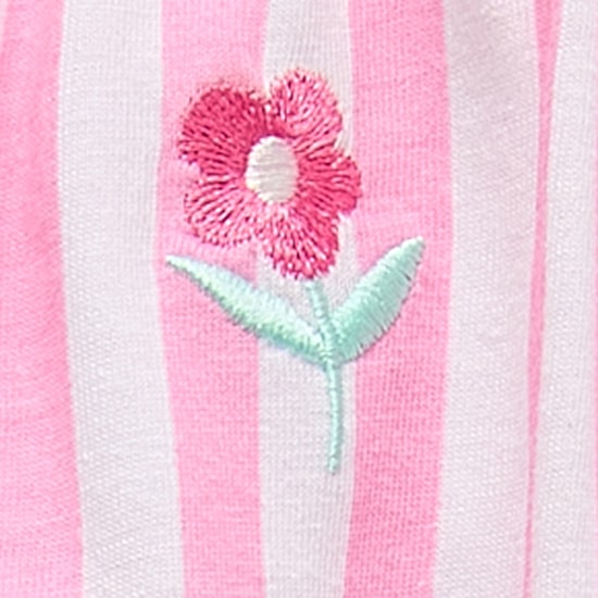 Okie Dokie Baby Girls Sleeveless Striped Romper