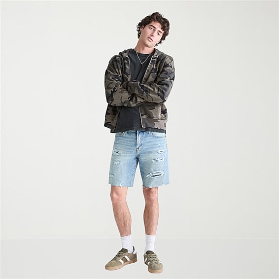 AEROPOSTALE Slim Fit Mens 9" Denim Short