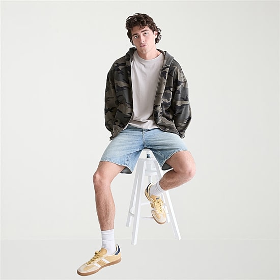 AEROPOSTALE Camo Cloud Soft Mens Long Sleeve Fleece Zipper Hoodie