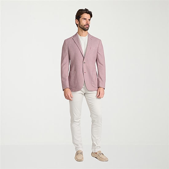 IBIZA AZURE Mens Plaid Slim Fit Sport Coat