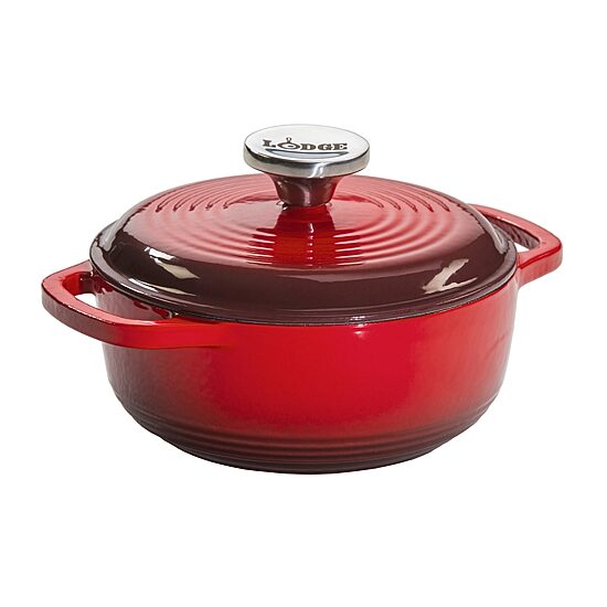 Lodge Cookware 1 1/2 Qt Enameled Cast Iron Dutch Oven