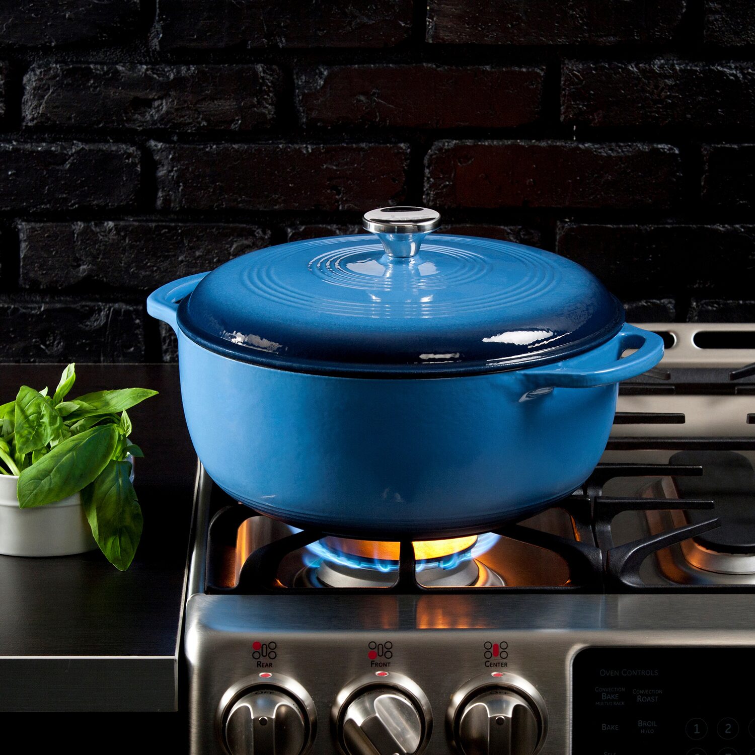 Lodge Cookware 1/2 Qt Enameled Cast Iron Dutch Oven