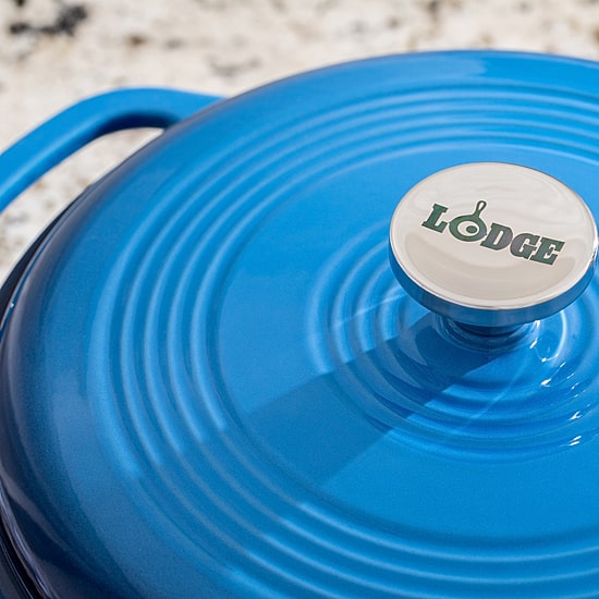 Lodge Cookware 4 1/2 Qt Enameled Cast Iron Dutch Oven