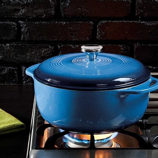 Lodge Cookware 4 1/2 Qt Enameled Cast Iron Dutch Oven