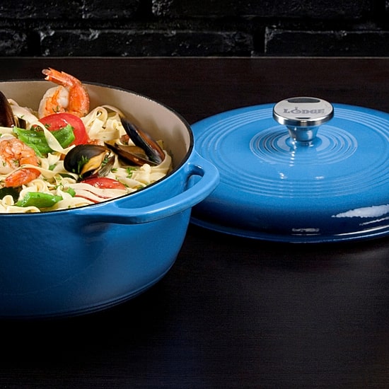 Lodge Cookware 4 1/2 Qt Enameled Cast Iron Dutch Oven
