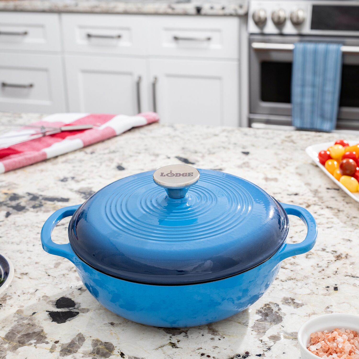 Lodge Cookware 3 Qt Enameled Cast Iron Dutch Oven
