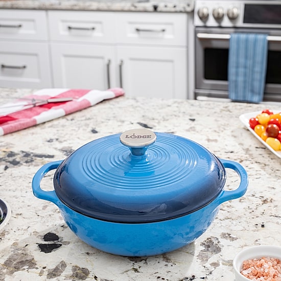 Lodge Cookware 3 Qt Enameled Cast Iron Dutch Oven