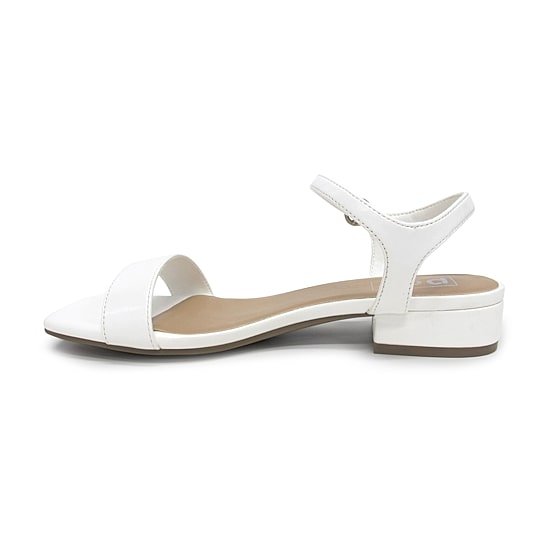 Pop Blaira Womens Square Open Toe Flat Heel Pumps