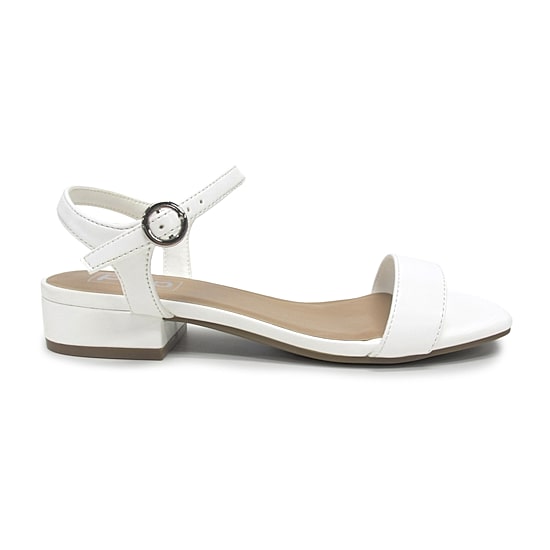 Pop Blaira Womens Square Open Toe Flat Heel Pumps