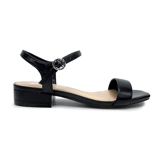 Pop Blaira Womens Square Open Toe Flat Heel Pumps