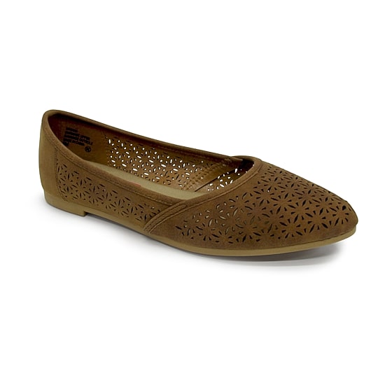 Pop Gerinina Womens Almond Closed Toe Ballet Flats