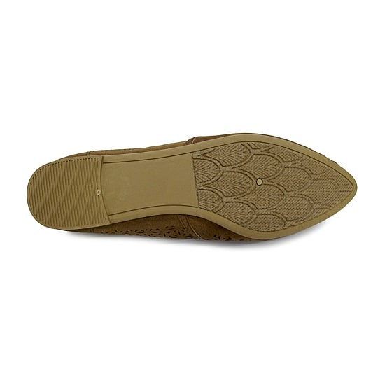 Pop Gerinina Womens Almond Closed Toe Ballet Flats