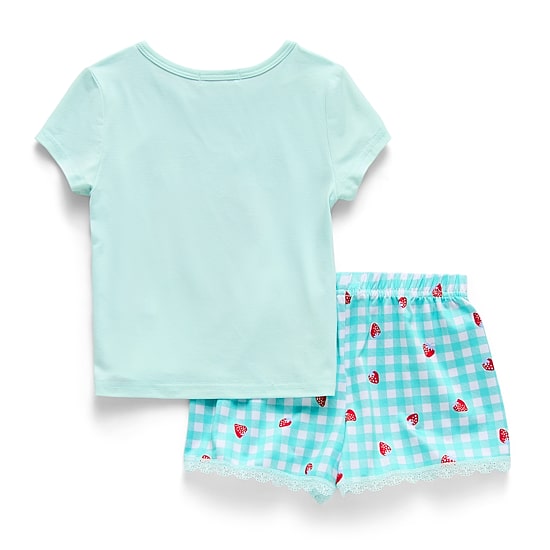 Btween Toddler Girls Round Neck Short Sleeve 2-pc. Pajama Set