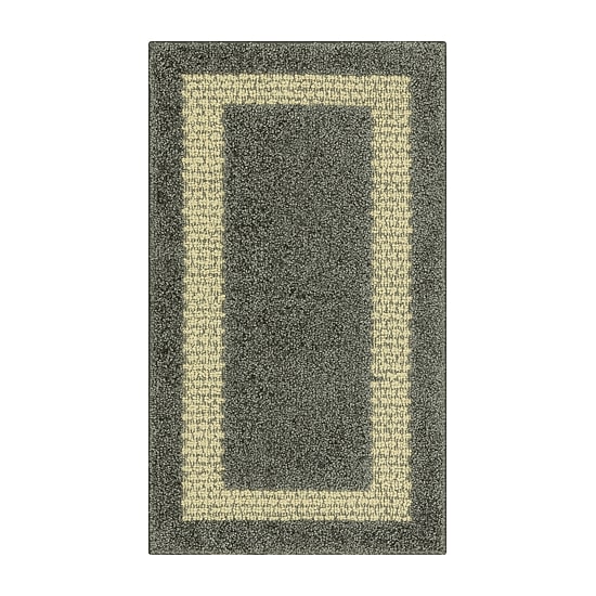 Maples Solid Cut and Loop Indoor Rectangular Accent Rug