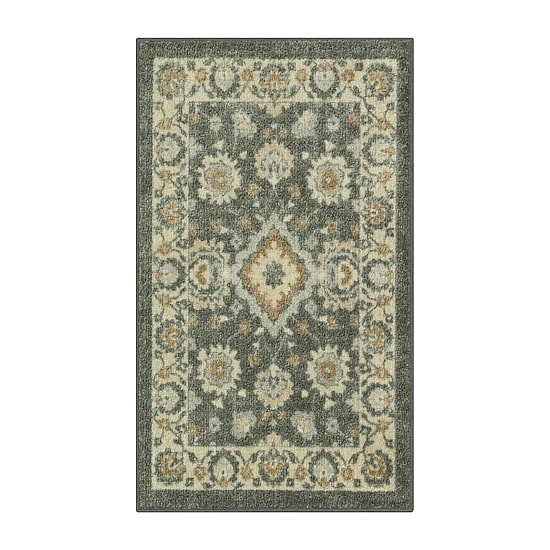 Maples Persian Gray Border Indoor Rectangular Accent Rug