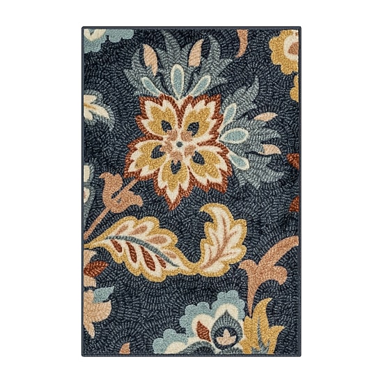 Maples Jacobean Floral Indoor Rectangular Accent Rug