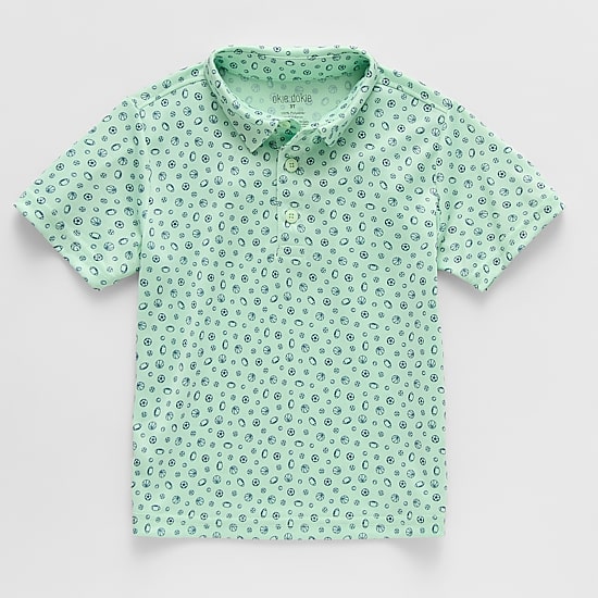 Okie Dokie Toddler & Little Boys Short Sleeve Regular Fit Moisture Wicking Polo Shirt