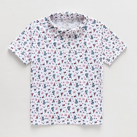 Okie Dokie Toddler & Little Boys Short Sleeve Regular Fit Moisture Wicking Polo Shirt