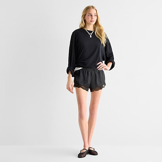 Forever 21 Womens Mid Rise Juniors Pull-On Short
