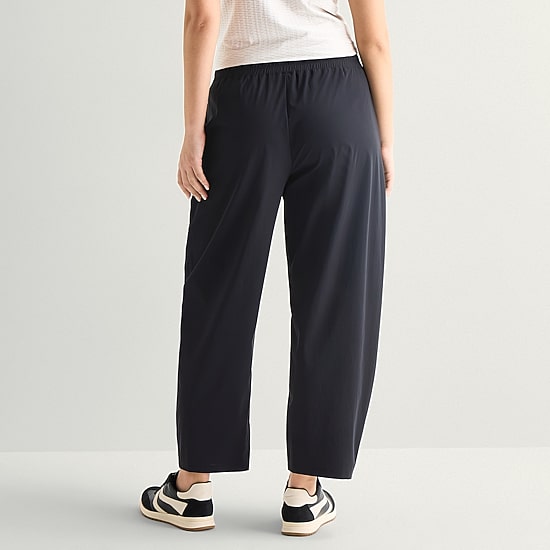 Stylus Womens Wide Leg Mid Rise Pull-On Pant