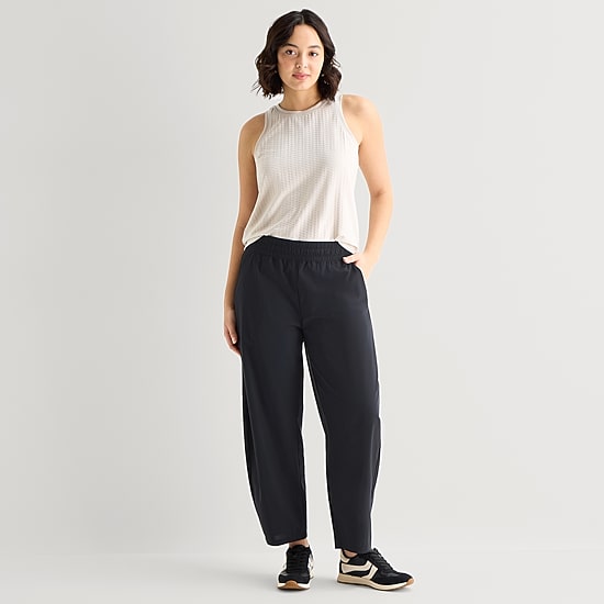 Stylus Womens Wide Leg Mid Rise Pull-On Pant