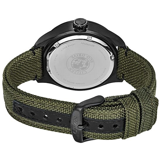 Citizen Chandler Mens Green Strap Watch Bu2055-16e