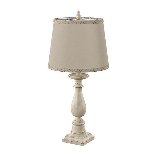Stylecraft 14 W Distressed Green Table Lamp