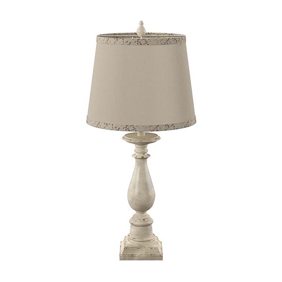 Stylecraft 14 W Distressed Green Table Lamp