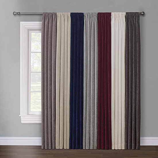Regal Home Chenille Rod Pocket Light-Filtering Single Curtain Panel