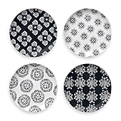 Tarhong Bamboo Medallion 4-pc. Melamine Salad Plate