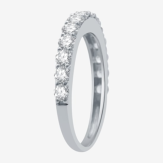 Classic Collection Womens 1 CT. T.W. Natural White Diamond 10K Gold Wedding Band