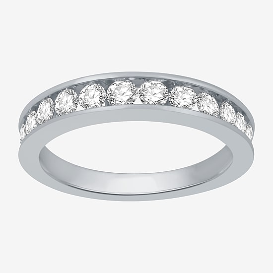 Classic Collection Womens 3.5MM 1 CT. T.W. Natural White Diamond 10K Gold Wedding Band