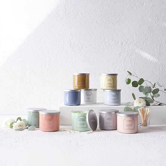 Distant Lands 14oz Creme Brulee 3-Wick Scented Jar Candle