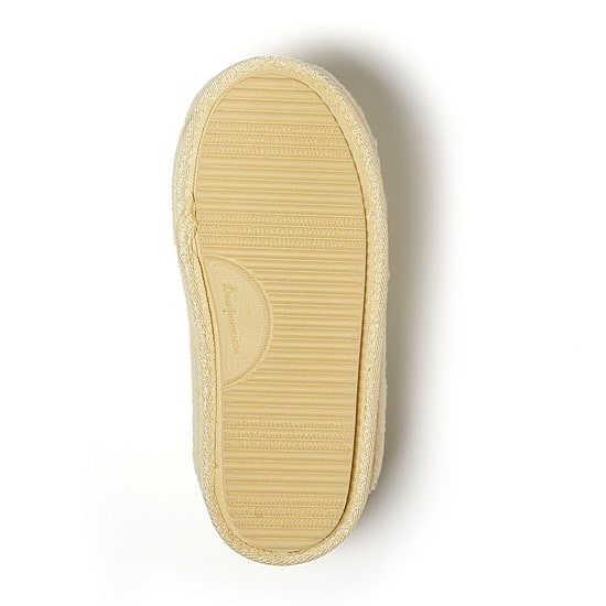Dearfoams Teddy Tab Scuff Womens Memory Foam Slip-On Slippers