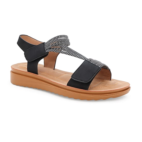 Yoki Carlota Womens Adjustable Strap Footbed Sandals