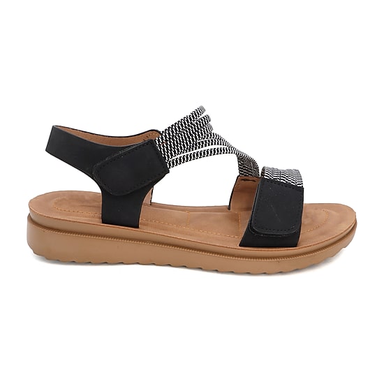 Yoki Carlota Womens Adjustable Strap Footbed Sandals