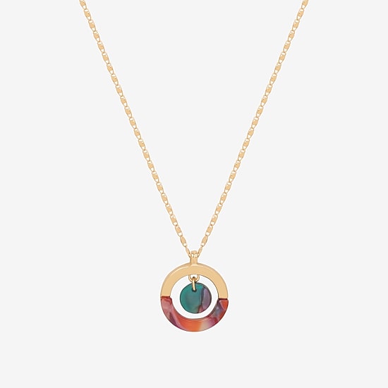 Bijoux Bar Delicates Gold Tone Womens 16 Inch Pendant Necklace