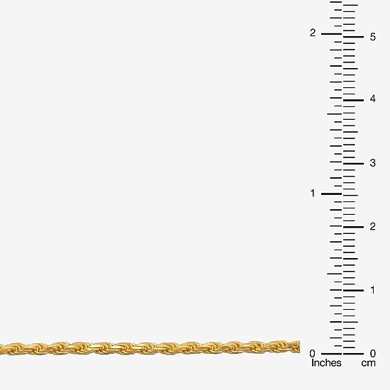 Made in Italy Mens 24K Gold Over Silver 7.5 Inch Solid Rope Chain Bracelet