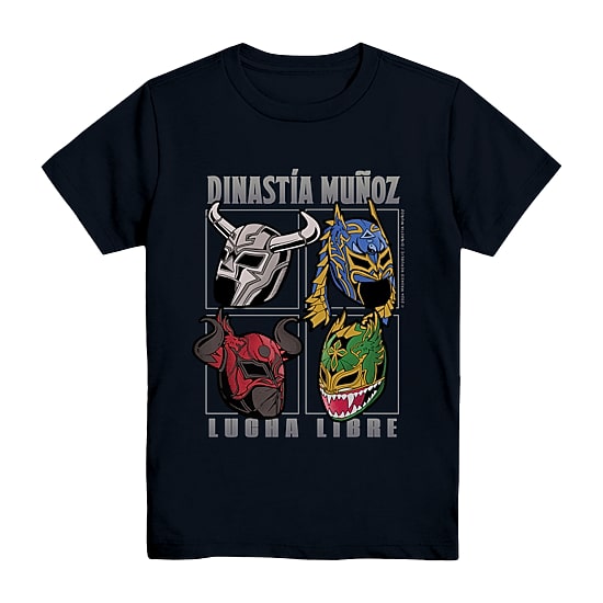 Lucha Libre Little & Big Kid Boys Crew Neck Short Sleeve Regular Fit Graphic T-Shirt